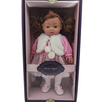 HKM-806291 Soft Mini Doll with Water Play Feature for Girls Ages 2-7 - 12 Inch Silicone and Plastic Toy