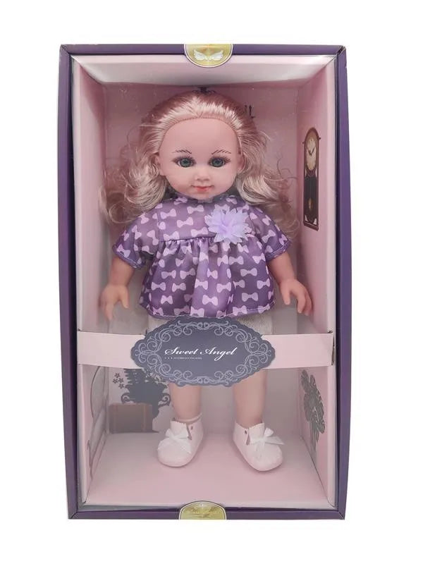 HKM-806291 Soft Mini Doll with Water Play Feature for Girls Ages 2-7 - 12 Inch Silicone and Plastic Toy