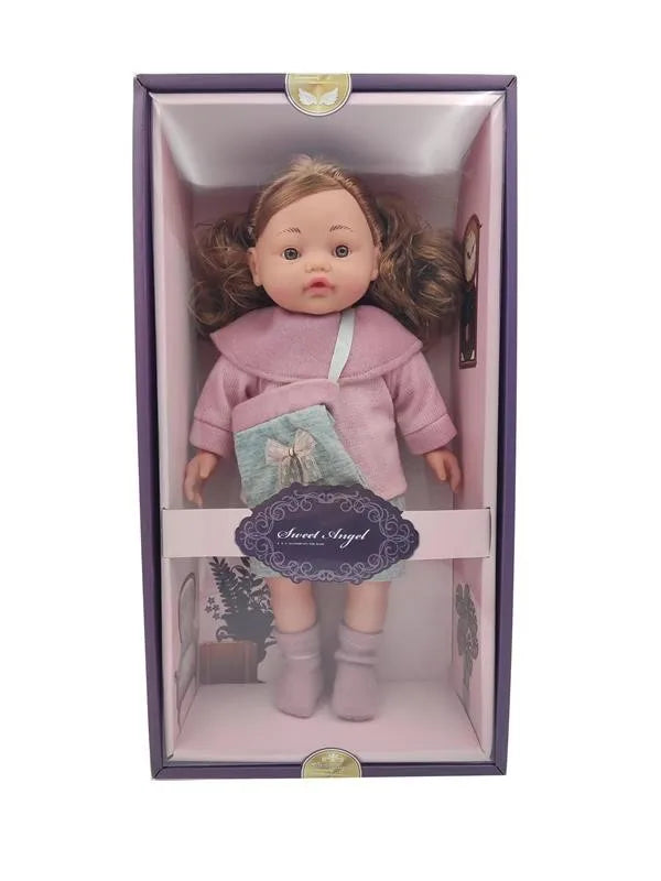HKM-806291 Soft Mini Doll with Water Play Feature for Girls Ages 2-7 - 12 Inch Silicone and Plastic Toy