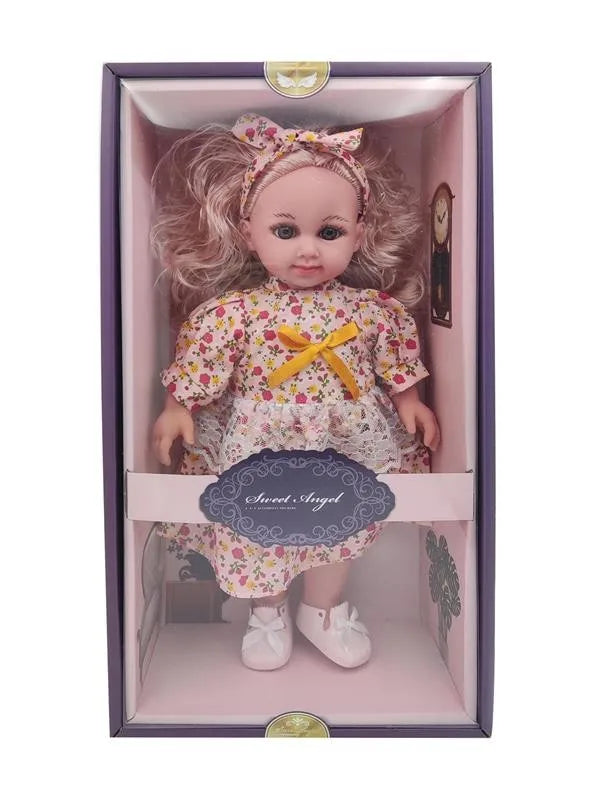 HKM-806291 Soft Mini Doll with Water Play Feature for Girls Ages 2-7 - 12 Inch Silicone and Plastic Toy