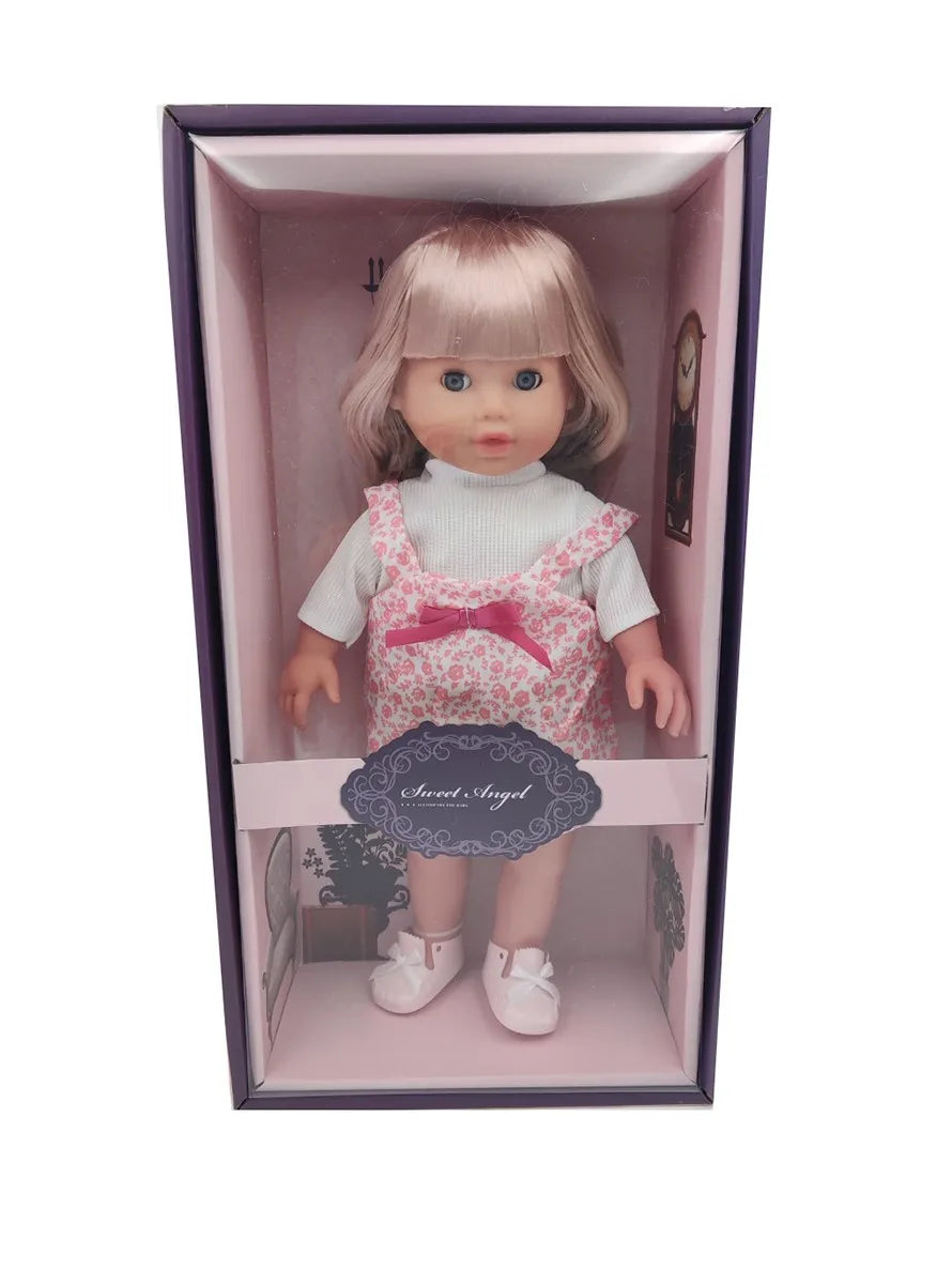 HKM-806291 Soft Mini Doll with Water Play Feature for Girls Ages 2-7 - 12 Inch Silicone and Plastic Toy