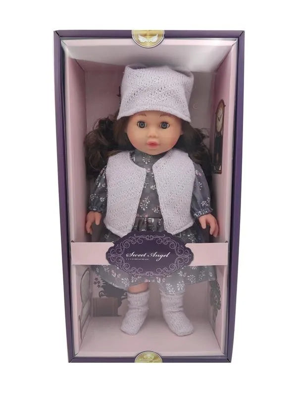 HKM-806291 Soft Mini Doll with Water Play Feature for Girls Ages 2-7 - 12 Inch Silicone and Plastic Toy