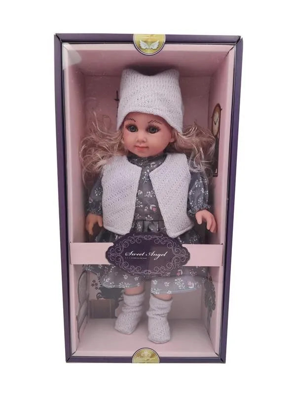 HKM-806291 Soft Mini Doll with Water Play Feature for Girls Ages 2-7 - 12 Inch Silicone and Plastic Toy