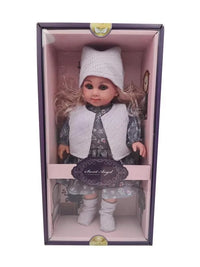 HKM-806291 Soft Mini Doll with Water Play Feature for Girls Ages 2-7 - 12 Inch Silicone and Plastic Toy