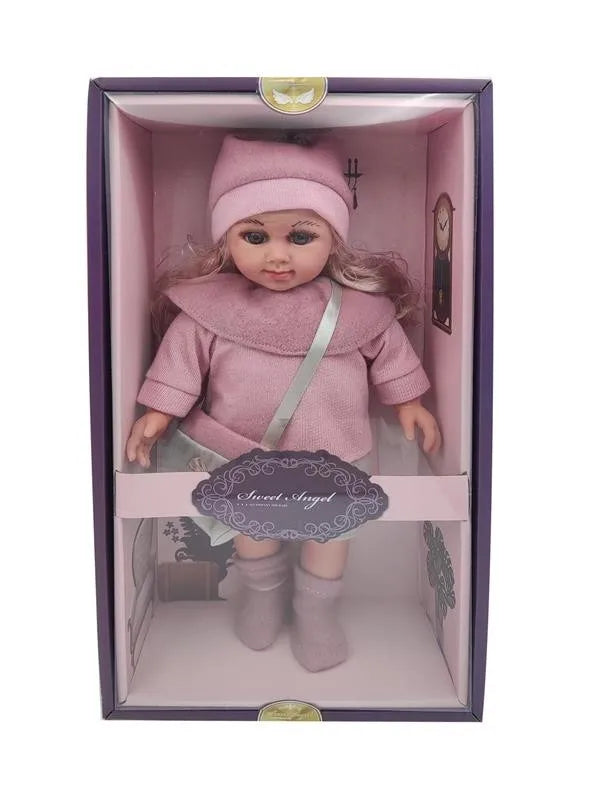 HKM-806291 Soft Mini Doll with Water Play Feature for Girls Ages 2-7 - 12 Inch Silicone and Plastic Toy