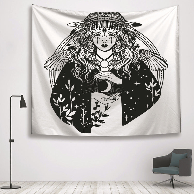 HKM-806483 Divination Hand Tapestry – 100% Polyester Wall Art, Versatile Use for Home Decor, Beach, Table, and More