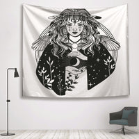 HKM-806483 Divination Hand Tapestry – 100% Polyester Wall Art, Versatile Use for Home Decor, Beach, Table, and More