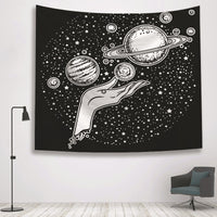 HKM-806483 Divination Hand Tapestry – 100% Polyester Wall Art, Versatile Use for Home Decor, Beach, Table, and More
