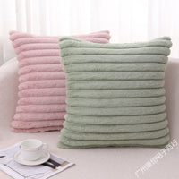 HKM-806547 Soft Plush Lumbar Cushion Cover in Hollow Flower Designs - Various Sizes Available