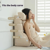 HKM-806611 Waist Support Bedside Cushion in Various Solid Colors, Removable and Washable