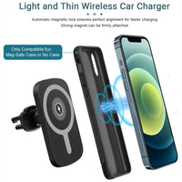 HKM-806675 Portable Wireless Car Charger with Magnetic Absorption - Model C14, Dual Output 5V/9V, Micro USB Interface, Battery Indicator