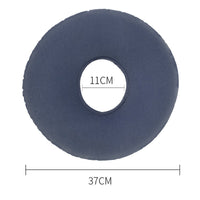 HKM-806803 Inflatable Round Commode Cushion with Pump – PVC Material in Blue, Brown, and Grey