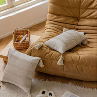 HKM-806867 Jacquard Cushion Cover with Tassels - 45x45cm & 30x50cm Sizes Available