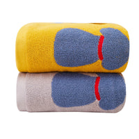 HKM-807059 Large Cotton Bath Towel Collection with Dog and Cat Designs, Absorbent and Soft, Multiple Colors Available