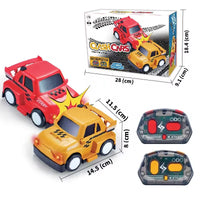 HKM-807059 Mini RC Bumper Car with Spray Sound and Light - Two Player Soccer Game for Kids