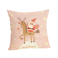 HKM-807187 Christmas-themed Linen Pillowcase 45x45cm with PP Cotton Filling