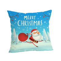 HKM-807187 Christmas-themed Linen Pillowcase 45x45cm with PP Cotton Filling