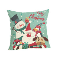 HKM-807187 Christmas-themed Linen Pillowcase 45x45cm with PP Cotton Filling