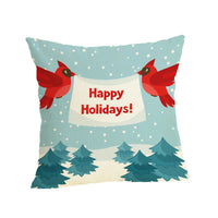 HKM-807187 Christmas-themed Linen Pillowcase 45x45cm with PP Cotton Filling