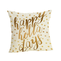 HKM-807187 Christmas-themed Linen Pillowcase 45x45cm with PP Cotton Filling