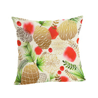 HKM-807187 Christmas-themed Linen Pillowcase 45x45cm with PP Cotton Filling