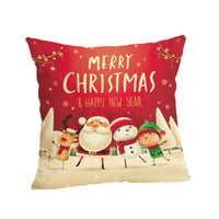 HKM-807187 Christmas-themed Linen Pillowcase 45x45cm with PP Cotton Filling