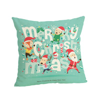 HKM-807187 Christmas-themed Linen Pillowcase 45x45cm with PP Cotton Filling