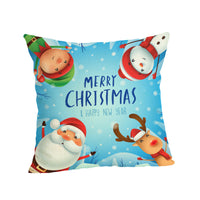 HKM-807187 Christmas-themed Linen Pillowcase 45x45cm with PP Cotton Filling