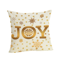 HKM-807187 Christmas-themed Linen Pillowcase 45x45cm with PP Cotton Filling