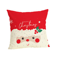 HKM-807187 Christmas-themed Linen Pillowcase 45x45cm with PP Cotton Filling