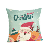 HKM-807187 Christmas-themed Linen Pillowcase 45x45cm with PP Cotton Filling