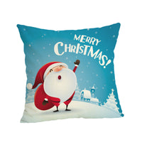 HKM-807187 Christmas-themed Linen Pillowcase 45x45cm with PP Cotton Filling