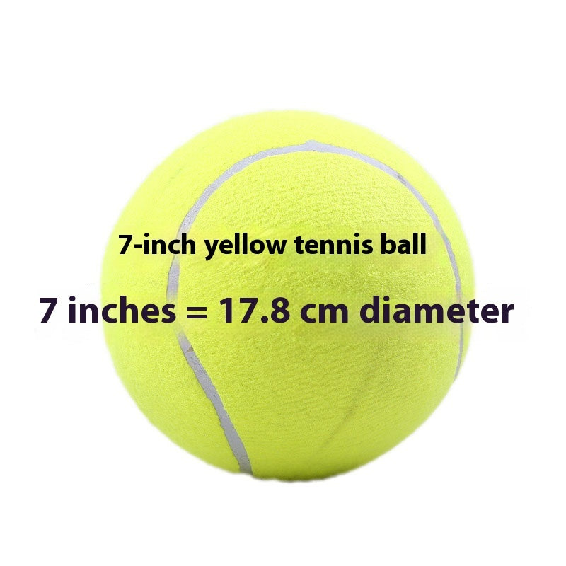 HKM-807251 Tennis Pet Toy Inflatable Training Rubber Big Ball Elastic Ten Times Happy Corgi Golden Retriever