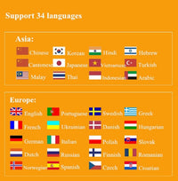 HKM-807315 34-Language Global Translator with Two-Way Simultaneous Interpretation and Instant Bluetooth Connectivity