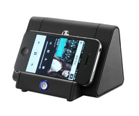HKM-807379 Portable Mobile Phone Stand with Built-in Speaker - 3W Mono Sound, 5-6 Hours Playtime, Compact Design