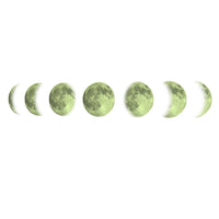 HKM-807571 Luminous Moon Map Wall Stickers for Modern Bedroom Décor