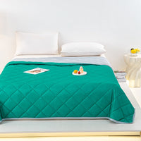 HKM-807635 Cool Silk Summer Blanket - Machine Washable, Modern Design, Multiple Sizes Available