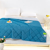 HKM-807635 Cool Silk Summer Blanket - Machine Washable, Modern Design, Multiple Sizes Available