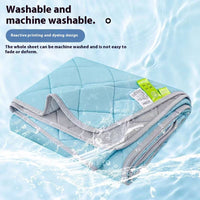 HKM-807635 Cool Silk Summer Blanket - Machine Washable, Modern Design, Multiple Sizes Available