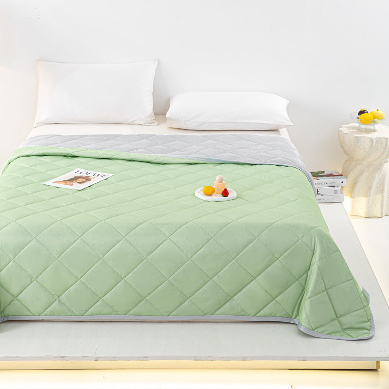 HKM-807635 Cool Silk Summer Blanket - Machine Washable, Modern Design, Multiple Sizes Available
