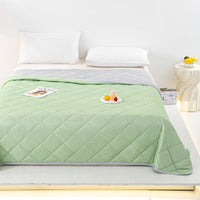 HKM-807635 Cool Silk Summer Blanket - Machine Washable, Modern Design, Multiple Sizes Available