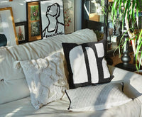 HKM-807763 Cotton and Hemp Quiet Wind Pillowcase - Cream White 50x50cm, Moon Frost White 50x50cm, Clear Tea Brown 45x45cm