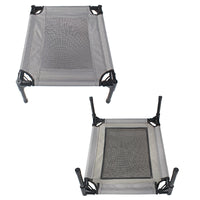 HKM-807827 Portable Outdoor Pet Dog Bed with Removable Oxford Cloth Mat and Steel Frame for Camping and Home Use