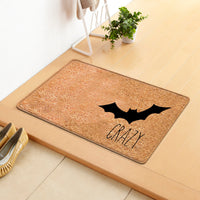 HKM-808019 Halloween Themed Polyester Fiber Door Mat - Machine Washable Rectangle Carpet for Home Decor