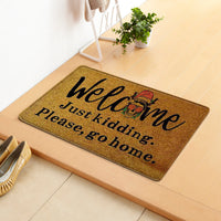 HKM-808019 Halloween Themed Polyester Fiber Door Mat - Machine Washable Rectangle Carpet for Home Decor
