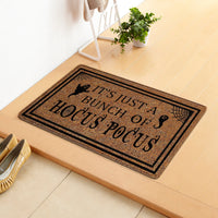 HKM-808019 Halloween Themed Polyester Fiber Door Mat - Machine Washable Rectangle Carpet for Home Decor
