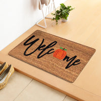 HKM-808019 Halloween Themed Polyester Fiber Door Mat - Machine Washable Rectangle Carpet for Home Decor