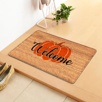 HKM-808019 Halloween Themed Polyester Fiber Door Mat - Machine Washable Rectangle Carpet for Home Decor