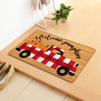 HKM-808019 Halloween Themed Polyester Fiber Door Mat - Machine Washable Rectangle Carpet for Home Decor