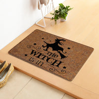 HKM-808019 Halloween Themed Polyester Fiber Door Mat - Machine Washable Rectangle Carpet for Home Decor